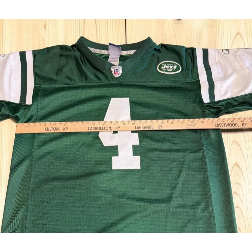 Brett Favre #4 Jersey Reebok +2 New York Jets Boys or Girls Youth Size XL 18-20